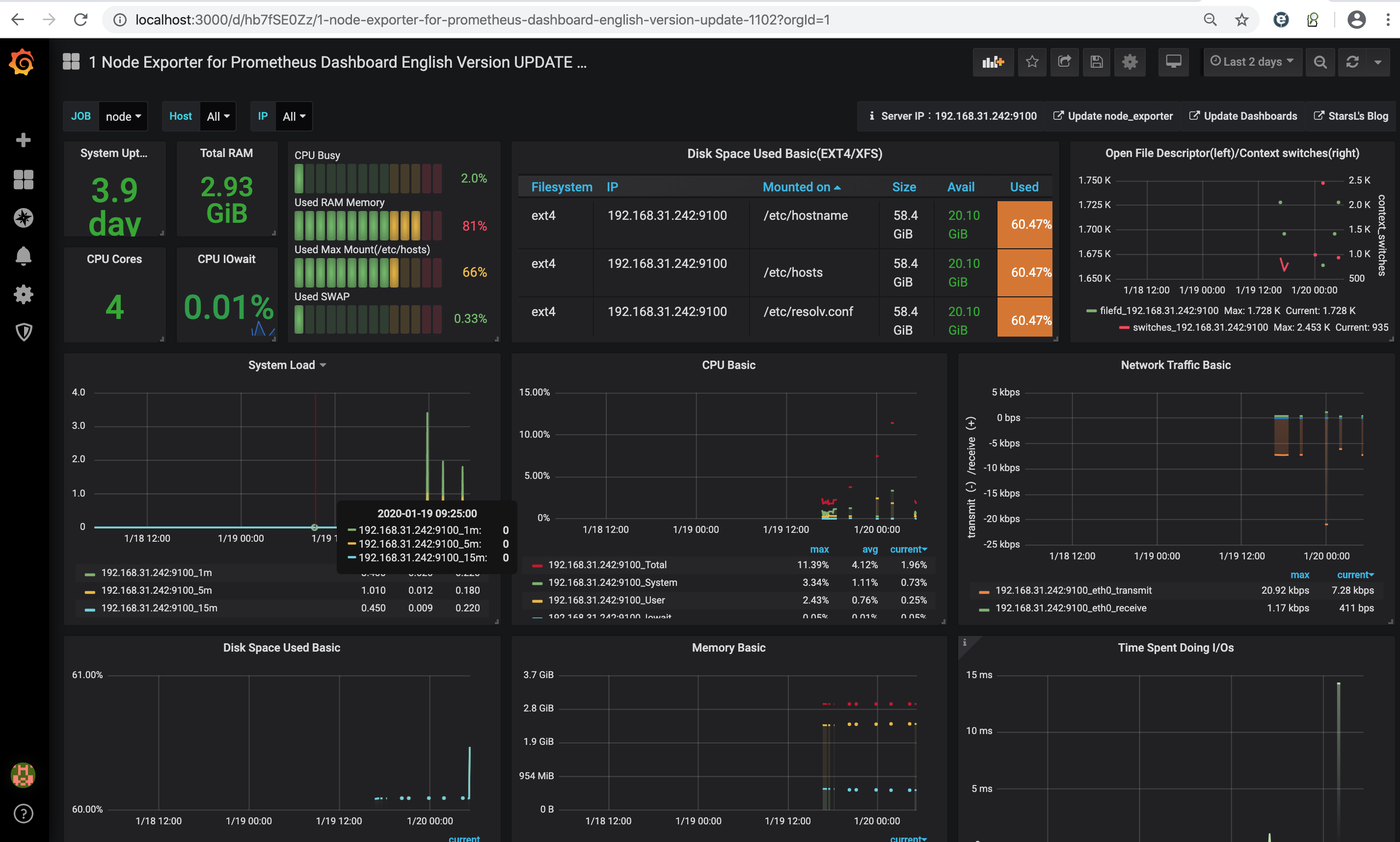 grafana node exporter