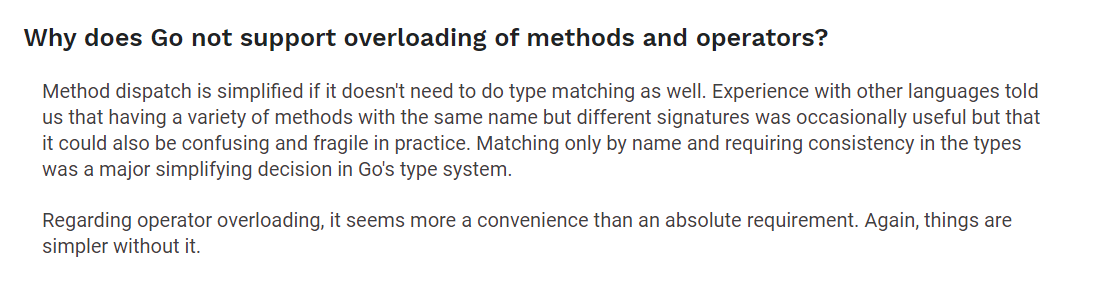 Golang官方文档FAQ截图