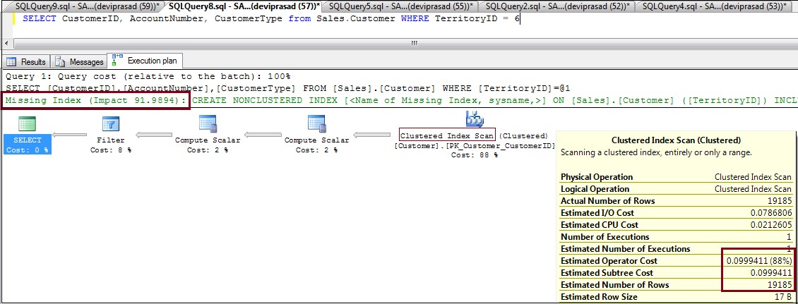 Sqlserver关于缺少索引的建议是怎么来的 Hehuyi In的博客 Csdn博客