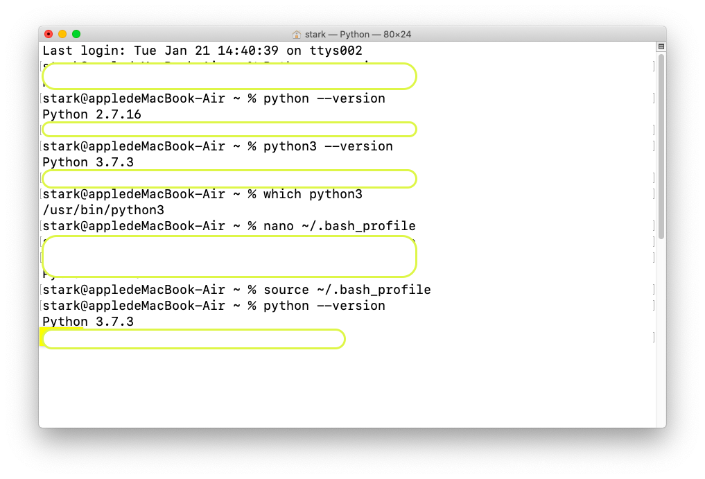 初识 Python -- Mac上python的配置(终端)_python terminal mac 12.6-CSDN博客