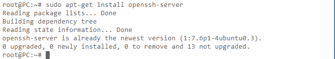 ubuntu安装ssh-server