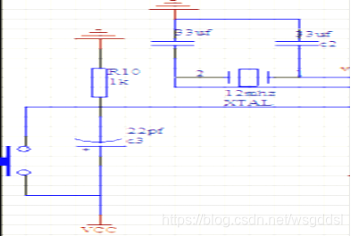 Reset and Clock Circuit Diagram