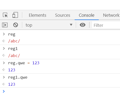 reg与reg1为同一个