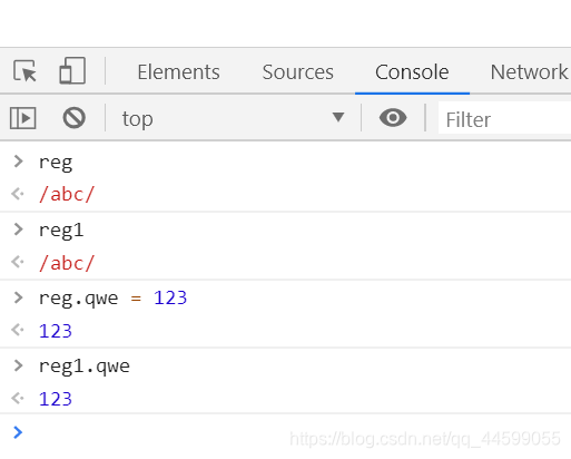 reg与reg1为同一个