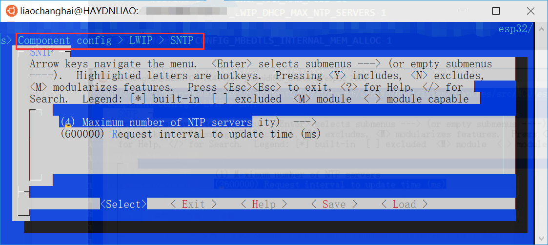 ESP32 SNTP配置