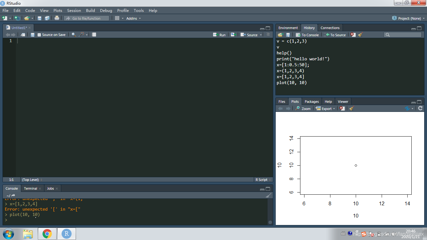 RStudio的用户界面_rstudio初始的页面外观-CSDN博客