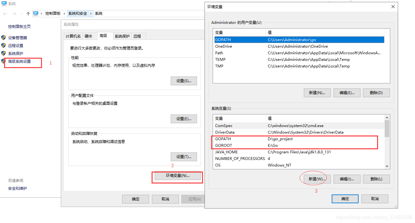 [外链图片转存失败,源站可能有防盗链机制,建议将图片保存下来直接上传(img-cxB5ptrb-1579753885830)(/img/goImage/go环境变量配置.png)][外链图片转存失败,源站可能有防盗链机制,建议将图片保存下来直接上传(img-bPe6aHzA-1579753885833)(/img/goImage/go系统变量.png)]