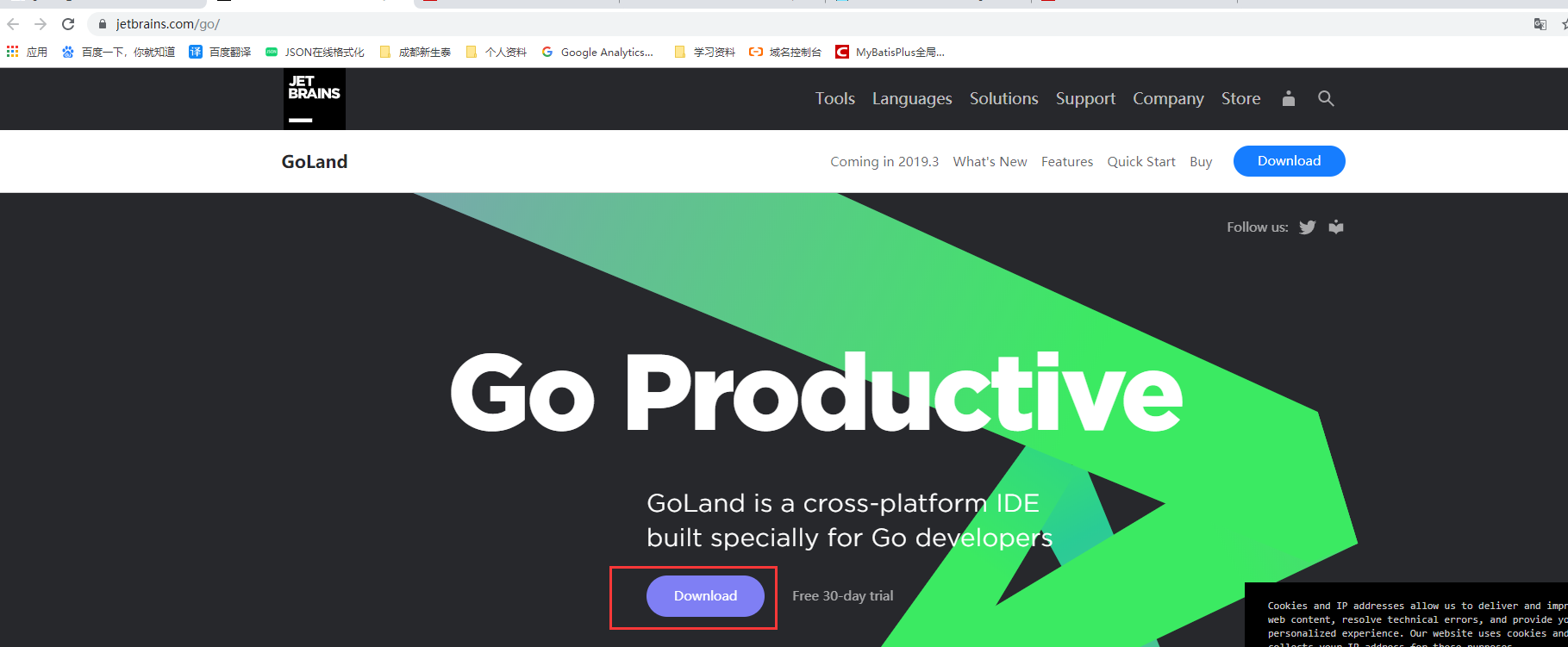 [外链图片转存失败,源站可能有防盗链机制,建议将图片保存下来直接上传(img-gOD51Px2-1579753885837)(/img/goImage/goland_download.png)]