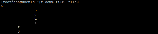 对比 file1 与 file2 文件