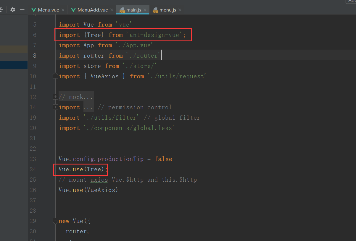 Unknown custom element[atree] did you register the component