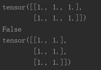pytorch学习 2 tensor