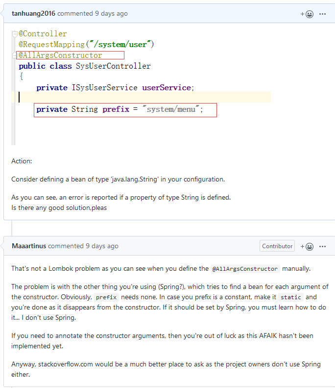 SpringCloud启动项目报错：Consider defining a bean of type 'java.lang.String