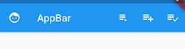 AppBar实现效果