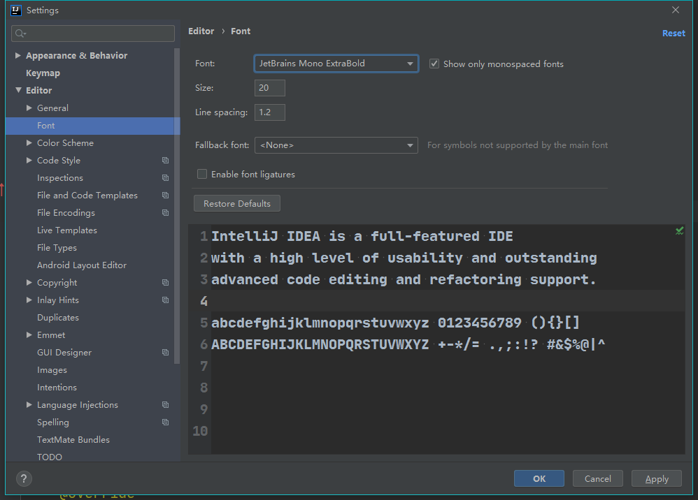 jetbrains mono图片