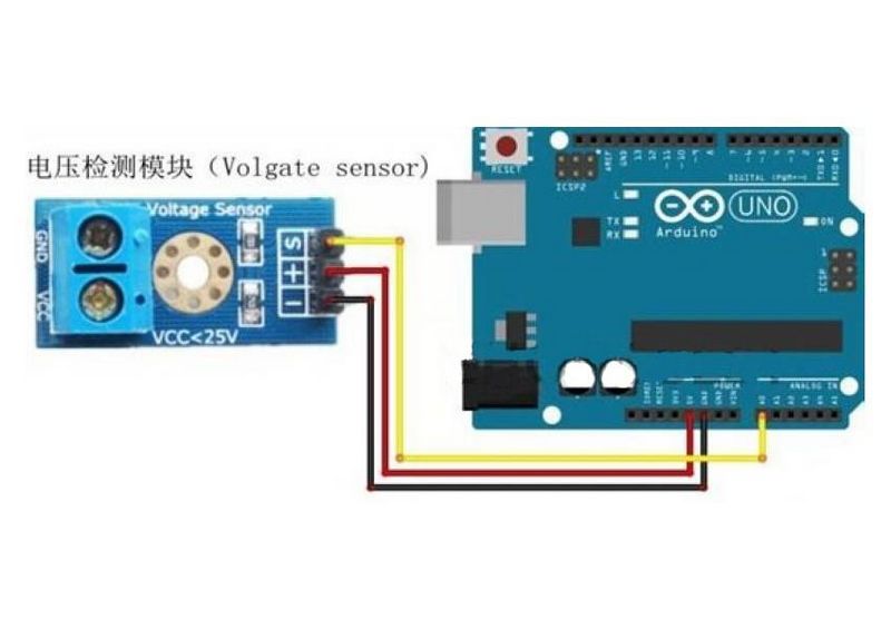 【雕爷学编程】Arduino动手做（61）---电压检测传感器_arduino电压检测模块电路-CSDN博客