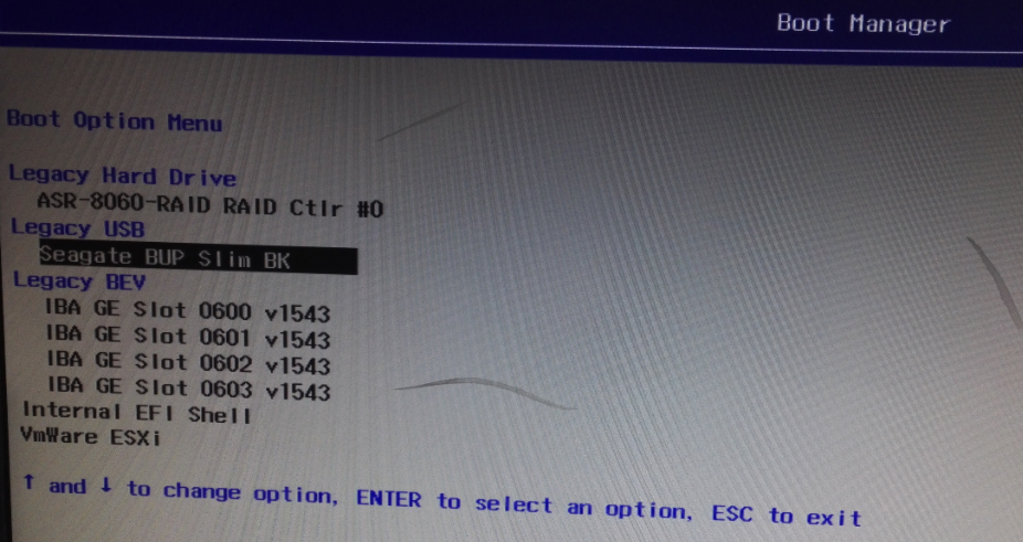 选择从移动硬盘启动