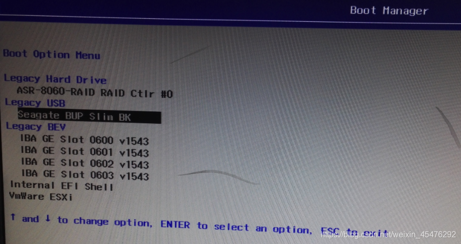 选择从移动硬盘启动