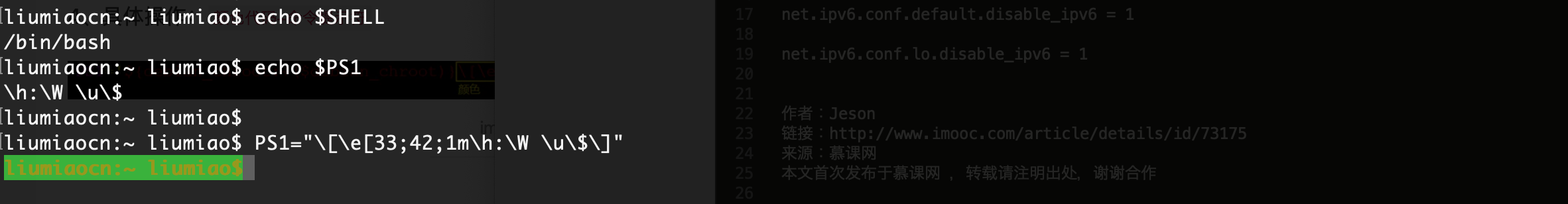 Bash脚本基础 环境变量ps1配色方法 淼叔的博客 Csdn博客
