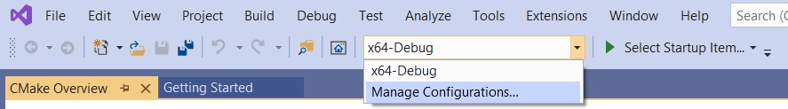 CMake settings for Linux