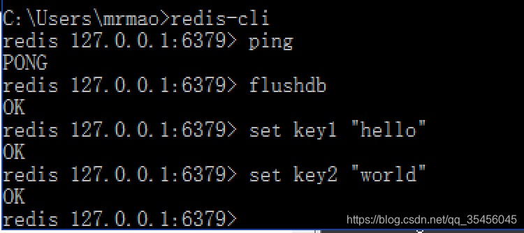 [Image dump the chain fails, the source station may have security chain mechanism, it is recommended to save the picture down uploaded directly (img-1tnZrOsP-1580311957946) (../ images / redis-cli-master.png)]