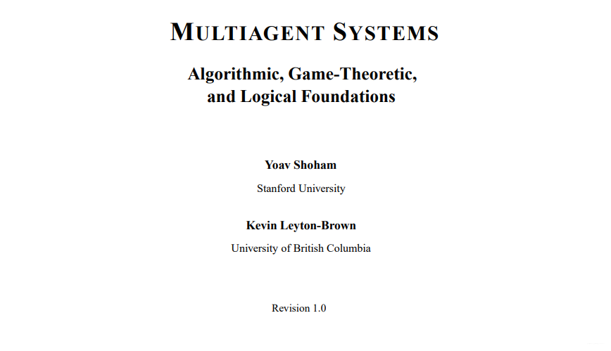 多智能体系统 多智能体系统