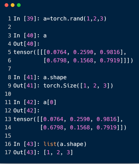 pytorch学习笔记 五 pytorch基础之基本数据类型