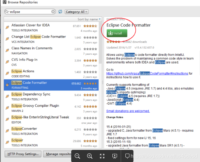 IntelliJ Eclipse Code Formatter intellij-eclipse-code-formatter