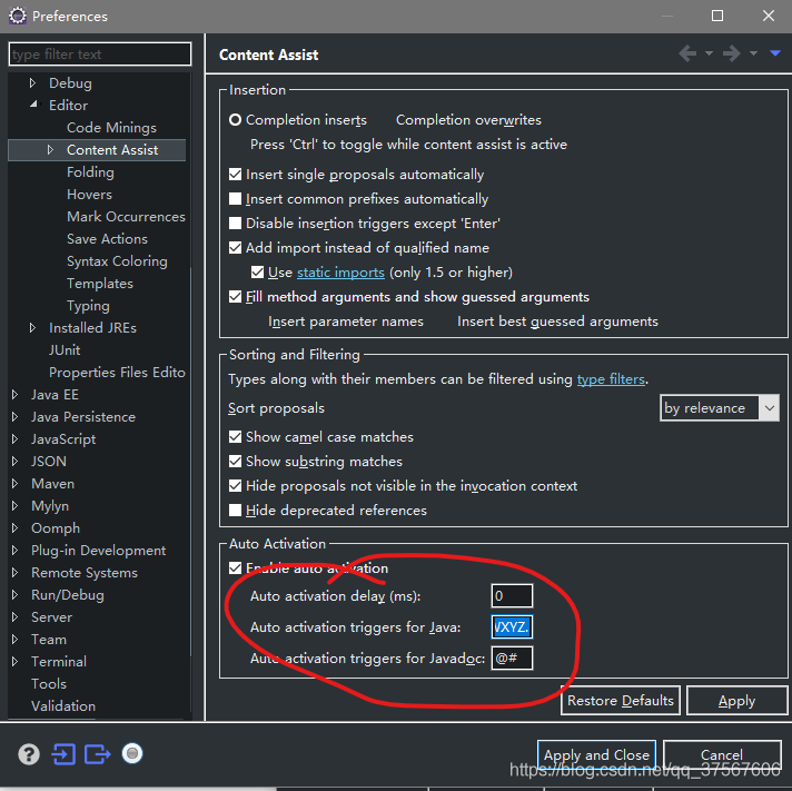 windows-Preferences-Editor-Content Assist