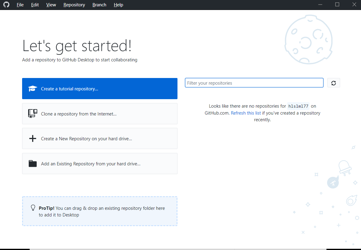 使用github desktop建立仓库上传代码到github