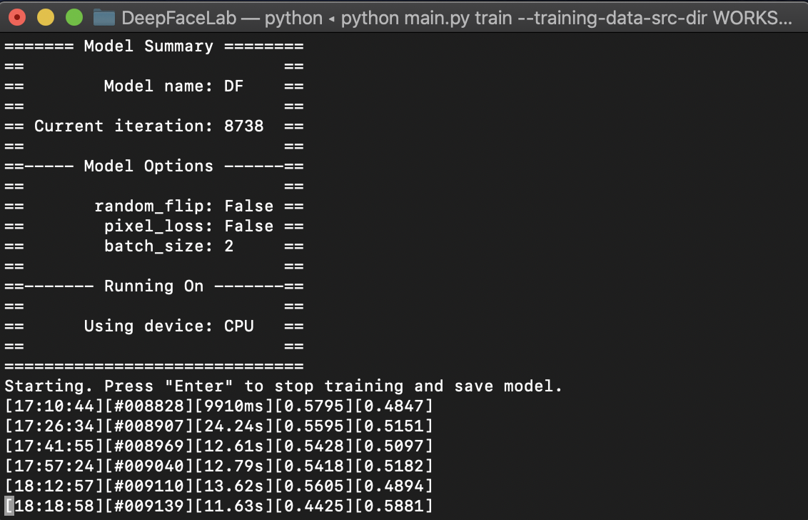 mac catalina 上的ai换脸,手把手教小白使用deepfacelab