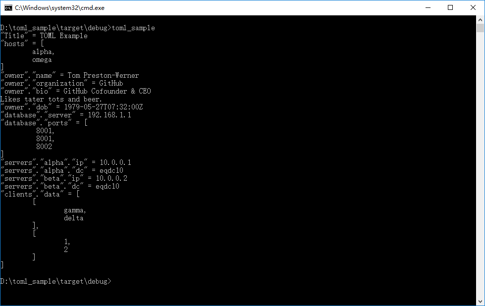 Rust调用toml库读取toml文件_rust 读tomlCSDN博客