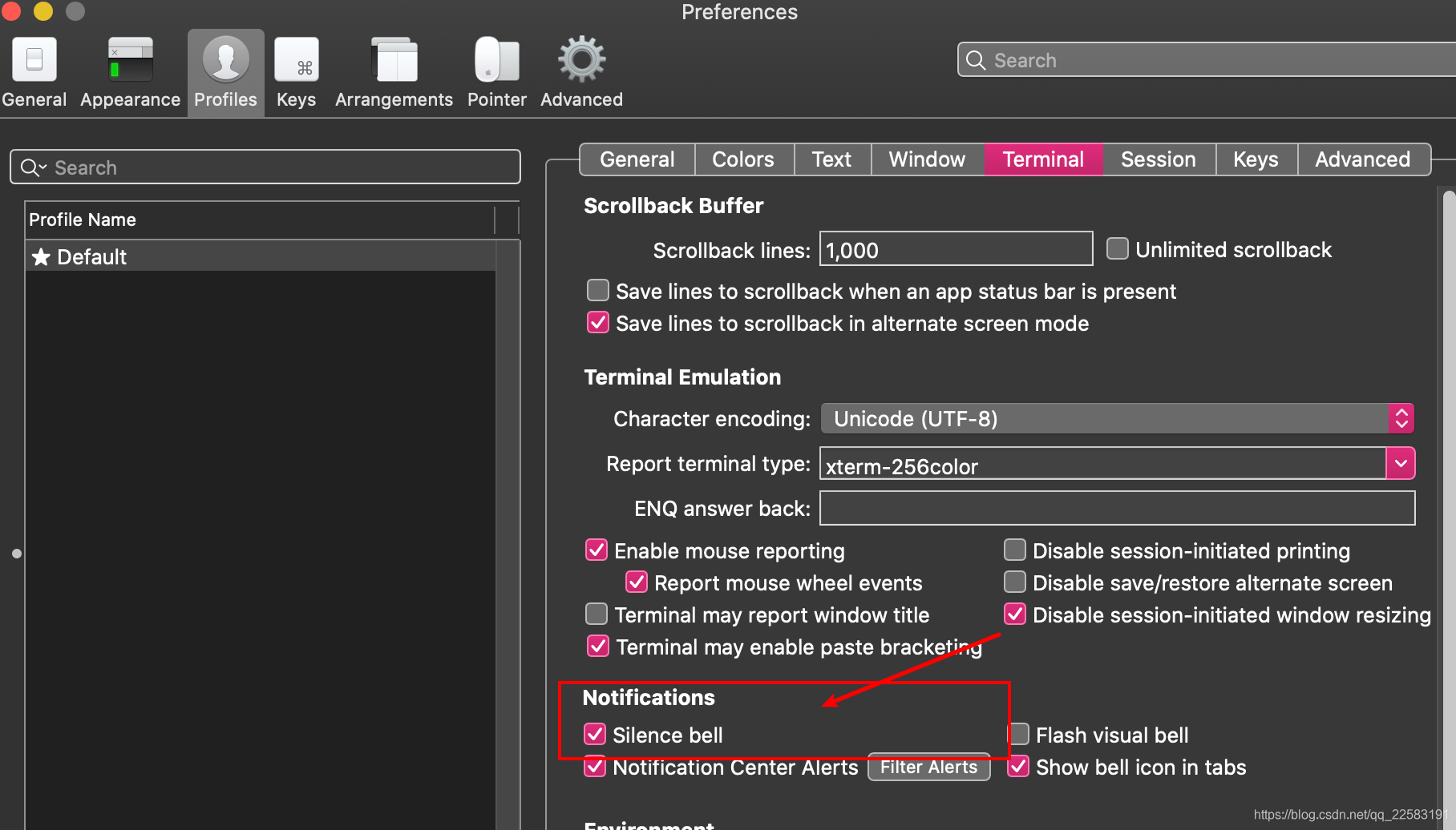 Iterm2关闭警告声音 需要梦想丶的博客 Csdn博客