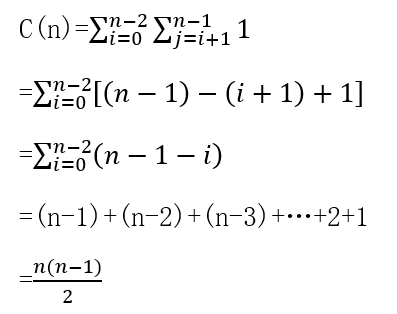 比较计数排序复杂度计算公式
