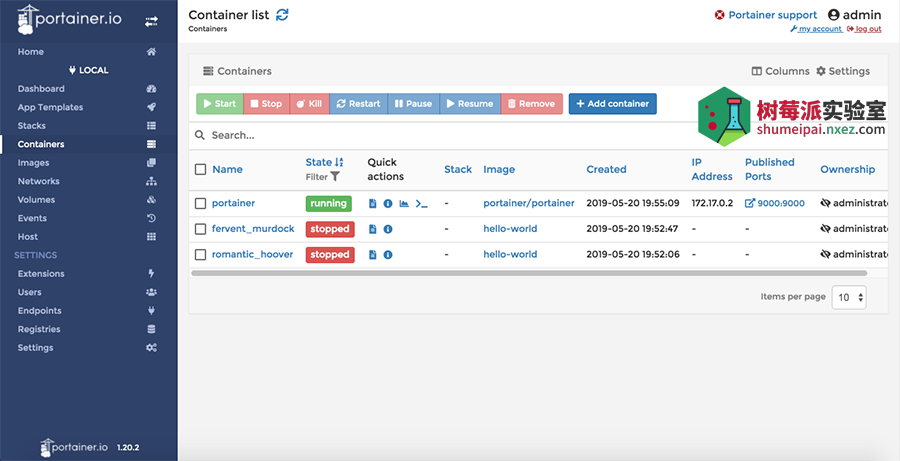 sudo systemctl start docker