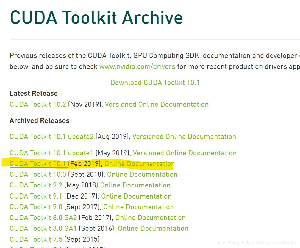 CUDA10.1