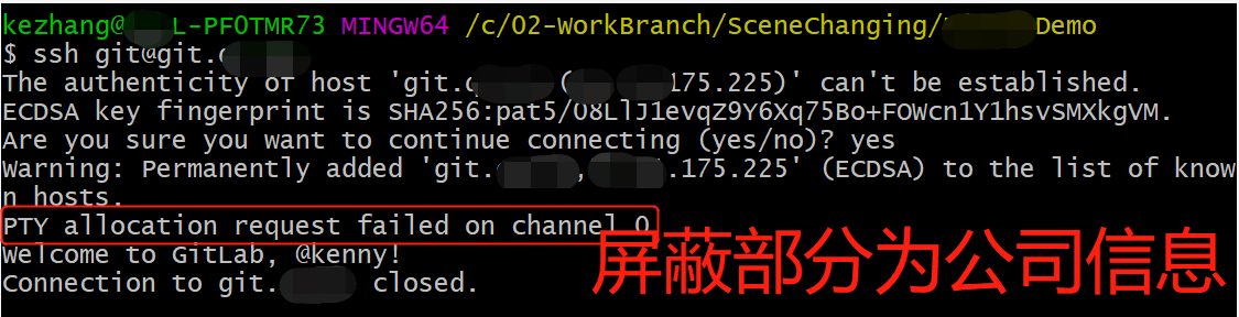 Windows下Gitlab操作：Pty Allocation Request Failed On Channel 0_Pty Allocation  Request Failed On Channel 0 Shell R_Zzwdkxx的博客-Csdn博客