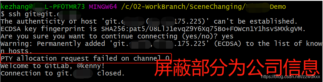 Windows下Gitlab操作：Pty Allocation Request Failed On Channel 0_Pty Allocation  Request Failed On Channel 0 Shell R_Zzwdkxx的博客-Csdn博客