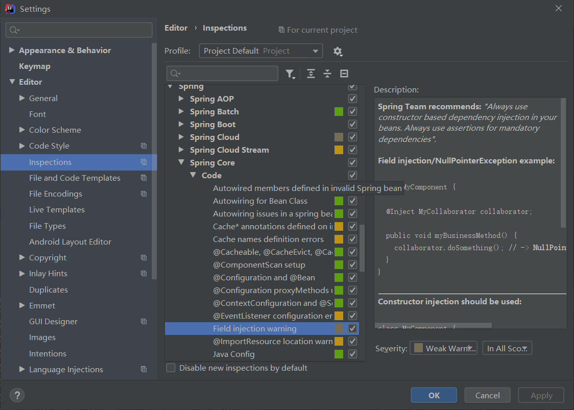 Field injection is not 灰信网（软件开发博客聚合）