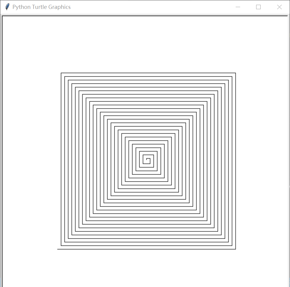 【打卡day1】用python绘制正方形螺线