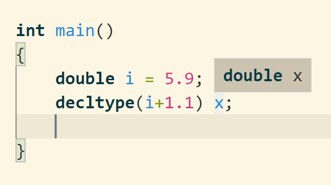 c  11新增模板关键字decltype