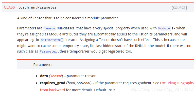 torch.nn.Parameter()