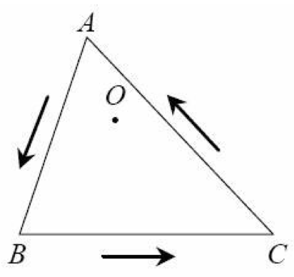 Point inside the triangle