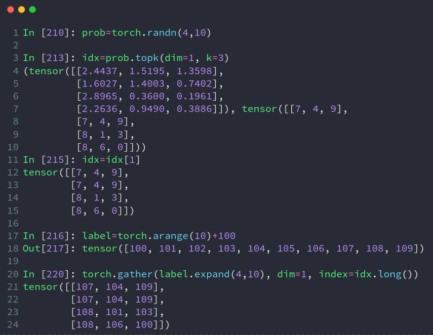 pytorch学习笔记 六 pytorch进阶教程之tensor高阶操作