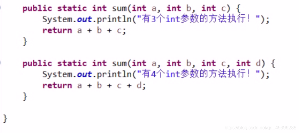 方法重载举例 watermark,type_ZmFuZ3poZW5naGVpdGk,shadow_10,text_aHR0cHM6Ly9ibG9nLmNzZG4ubmV0L3FxXzQ1Njk2Mjg4,size_16,color_FFFFFF,t_70