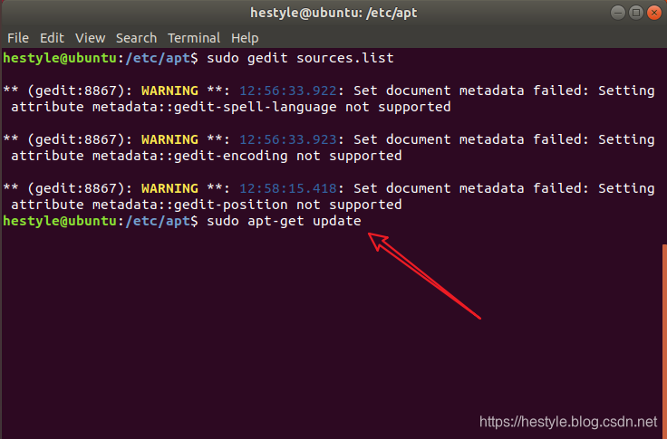 Ubuntu18.04 更换apt源