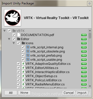 导入VRTK