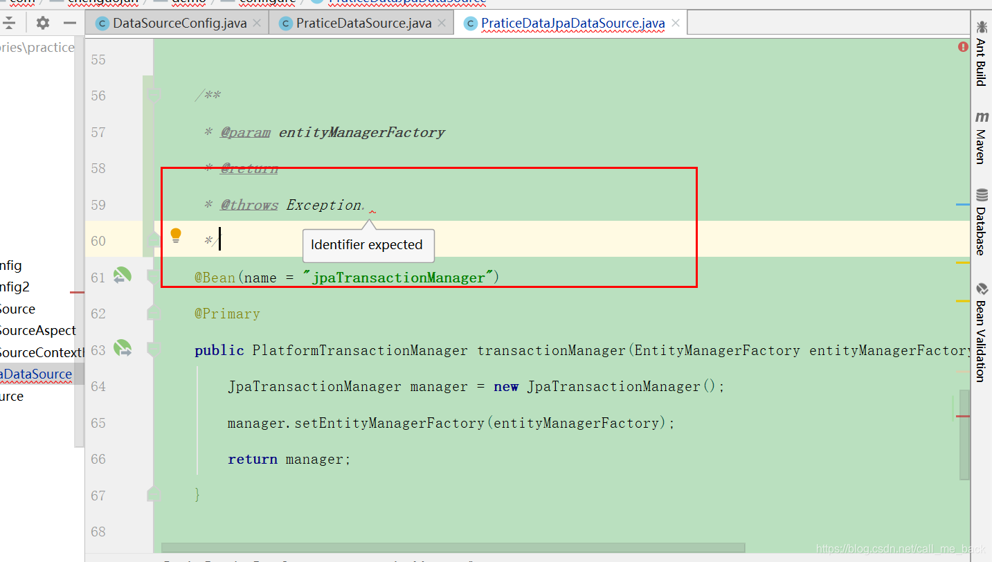 idea javadoc error identifier expected_idea identifier expected-CSDN博客