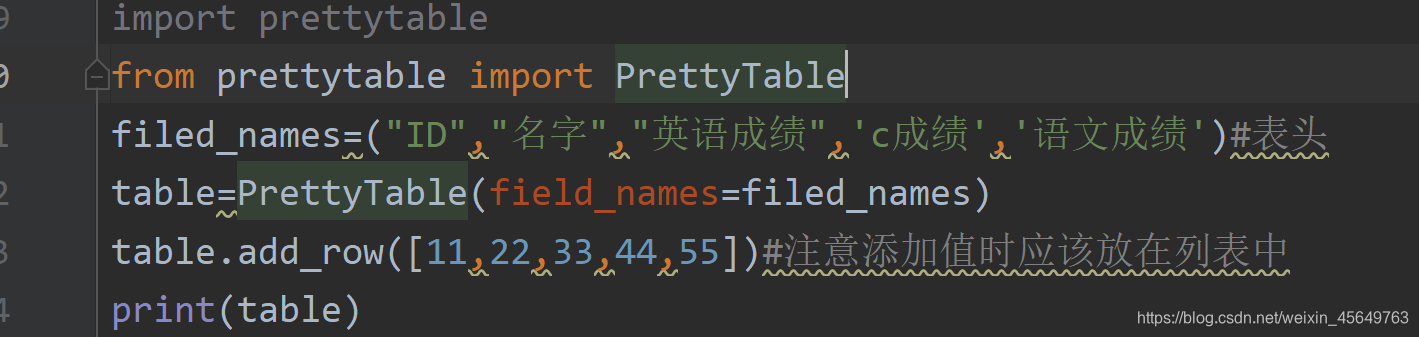 PrettyTable模块 对table(表格)的操作_将表格table转入 prettytable-CSDN博客