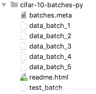 CIFAR-10 version of the dataset Python