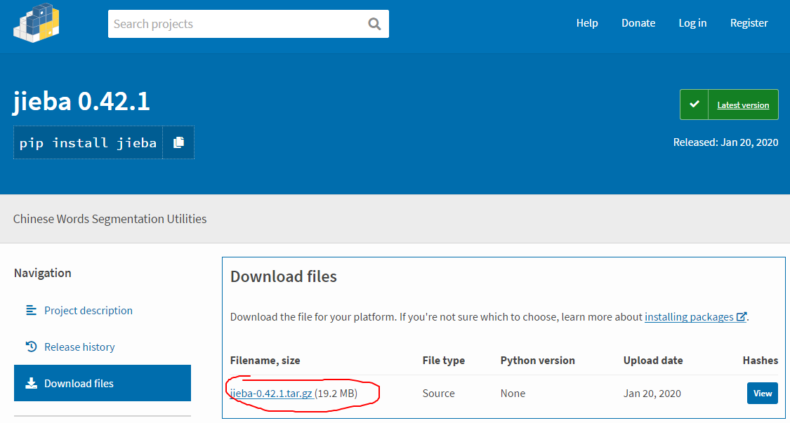 Python-安装jieba库步骤及可能遇到的问题_jieba库官网-CSDN博客